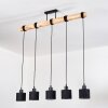 Bassagoda Lámparas suspendidas, Lámparas colgantes Crudo, Negro, 5 luces