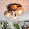 Koyoto Plafones, Luminarias esféricas 30 cm Colores ámbar, Transparente, Ahumado, 3 luces Koyoto Plafones, Luminarias esféricas 30 cm Colores ámbar, Transparente, Ahumado, 3 luces