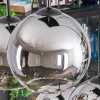 Koyoto Lámparas suspendidas, Luminarias esféricas, Lámparas colgantes Cromo, Transparente, Ahumado, 6 luces