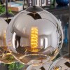 Koyoto Lámparas suspendidas, Luminarias esféricas, Lámparas colgantes Cromo, Transparente, Ahumado, 6 luces
