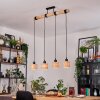 Granja Lámparas suspendidas, Lámparas colgantes Crudo, Negro, 4 luces