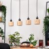 Granja Lámparas suspendidas, Lámparas colgantes Crudo, Negro, 4 luces