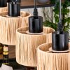 Granja Lámparas suspendidas, Lámparas colgantes Crudo, Negro, 4 luces