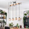 Granja Lámparas suspendidas, Lámparas colgantes Crudo, Negro, 4 luces