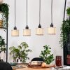 Sabadim Lámparas suspendidas, Lámparas colgantes Crudo, Negro, 4 luces