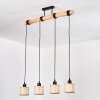 Sabadim Lámparas suspendidas, Lámparas colgantes Crudo, Negro, 4 luces
