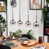 Koyoto Lámparas suspendidas, Luminarias esféricas, Lámparas colgantes Crudo, Negro, 4 luces