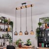 Koyoto Lámparas suspendidas, Luminarias esféricas, Lámparas colgantes Crudo, Negro, 4 luces