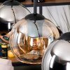 Koyoto Lámparas suspendidas, Luminarias esféricas, Lámparas colgantes Crudo, Negro, 4 luces