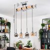 Koyoto Lámparas suspendidas, Luminarias esféricas, Lámparas colgantes Crudo, Negro, 4 luces