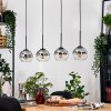 Koyoto Lámparas suspendidas, Luminarias esféricas, Lámparas colgantes Crudo, Negro, 4 luces