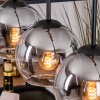 Koyoto Lámparas suspendidas, Luminarias esféricas, Lámparas colgantes Crudo, Negro, 4 luces