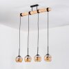Koyoto Lámparas suspendidas, Luminarias esféricas, Lámparas colgantes Crudo, Negro, 4 luces Koyoto Lámparas suspendidas, Luminarias esféricas, Lámparas colgantes Crudo, Negro, 4 luces