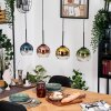 Koyoto Lámparas suspendidas, Luminarias esféricas, Lámparas colgantes Crudo, Negro, 4 luces