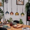 Koyoto Lámparas suspendidas, Luminarias esféricas, Lámparas colgantes Crudo, Negro, 4 luces