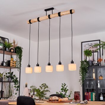 Bassagoda Lámparas suspendidas, Lámparas colgantes Crudo, Negro, 5 luces Bassagoda Lámparas suspendidas, Lámparas colgantes Crudo, Negro, 5 luces