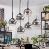 Koyoto Lámparas suspendidas, Luminarias esféricas, Lámparas colgantes Transparente, Ahumado, 6 luces