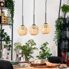 Basto Lámparas suspendidas, Lámparas colgantes Crudo, Negro, 3 luces