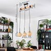 Basto Lámparas suspendidas, Lámparas colgantes Crudo, Negro, 3 luces