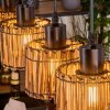 Cando Lámparas suspendidas, Lámparas colgantes Crudo, Negro, 5 luces