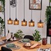 Cando Lámparas suspendidas, Lámparas colgantes Crudo, Negro, 5 luces