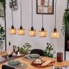 Barcos Lámparas suspendidas, Lámparas colgantes Crudo, Negro, 5 luces