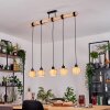 Bongal Lámparas suspendidas, Lámparas colgantes Crudo, Negro, 5 luces