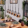 Koyoto Lámparas suspendidas, Luminarias esféricas, Lámparas colgantes Crudo, Negro, 5 luces