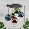 Koyoto Plafones, Luminarias esféricas dorado, Negro, 5 luces