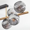 Ripoll Plafones, Luminarias esféricas dorado, Negro, 8 luces