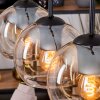 Koyoto Lámparas suspendidas, Luminarias esféricas, Lámparas colgantes Crudo, Negro, 3 luces