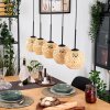 Basto Lámparas suspendidas, Lámparas colgantes Crudo, Negro, 5 luces