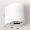 Mora Aplique para exterior LED Blanca, 2 luces
