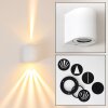 Mora Aplique para exterior LED Blanca, 2 luces
