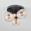 Koyoto Plafones, Luminarias esféricas Colores ámbar, Transparente, 3 luces