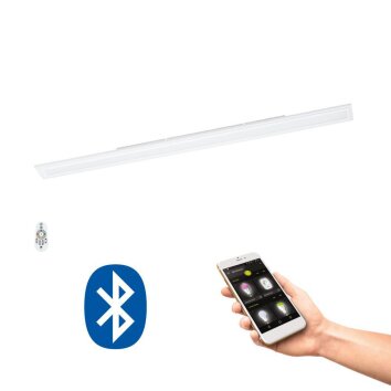 Eglo SALOBRENA-C Lámpara de Techo LED Blanca, 1 luz, Mando a distancia, Cambia de color