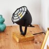 Malix Lámpara de mesa Madera clara, Negro, 1 luz Malix Lámpara de mesa Madera clara, Negro, 1 luz