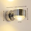 INDORE Aplique LED Cromo, 2 luces