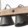 Lámpara Colgante Brilliant Plow Madera oscura, Negro, 2 luces