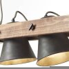 Lámpara Colgante Brilliant Plow Madera oscura, Negro, 2 luces