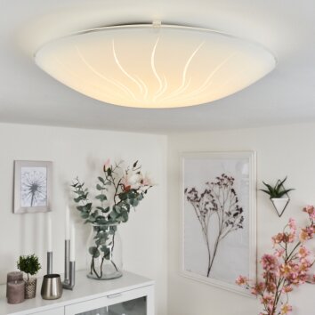 Emibois Lámpara de Techo LED Cromo, 1 luz Emibois Lámpara de Techo LED Cromo, 1 luz