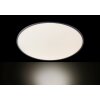 Wofi LINOX Lámpara de Techo LED Plata, 1 luz, Mando a distancia