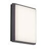 AEG Letan Square Aplique para exterior LED Antracita, Blanca, 1 luz