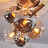 Koyoto Plafones, Luminarias esféricas dorado, Negro, 8 luces