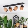 Kinnared Plafones, Spot techo Negro, 4 luces