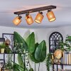 Kinnared Plafones, Spot techo Negro, 4 luces