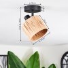 Granja Plafones, Spot techo Negro, 1 luz