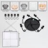 Koyoto Lámparas suspendidas, Luminarias esféricas, Lámparas colgantes Colores ámbar, Transparente, Ahumado, 5 luces