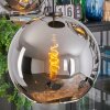 Koyoto Lámparas suspendidas, Luminarias esféricas, Lámparas colgantes Cromo, Ahumado, 5 luces