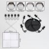 Koyoto Lámparas suspendidas, Luminarias esféricas, Lámparas colgantes Cromo, Ahumado, 5 luces